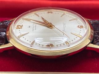 1960s Hamilton Thin-O-Matic In 10k Yellow Gold Award Watch Engraved, with Box